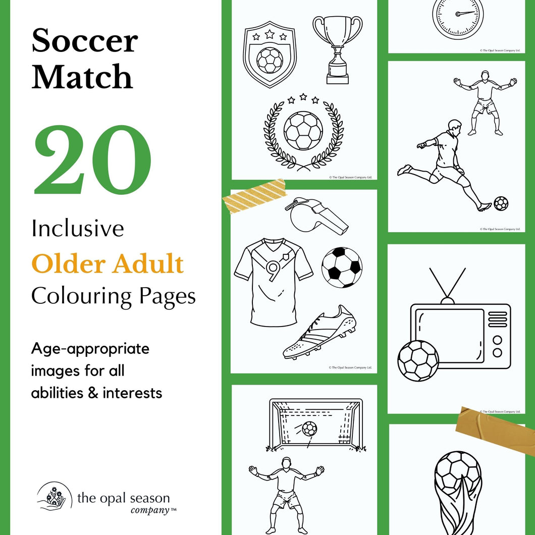 Soccer Match Colouring Pages
