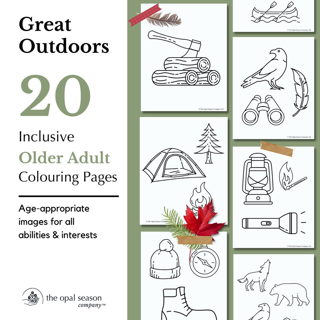 The Great Outdoors Colouring Pages