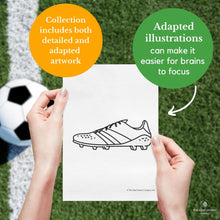 Load image into Gallery viewer, Soccer Match Colouring Pages
